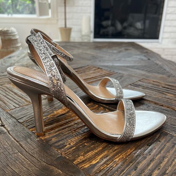 Women's Jewel Badgley Mischka Ojai II Evening Sandals - Sz 7.5 - Picture 5 of 10